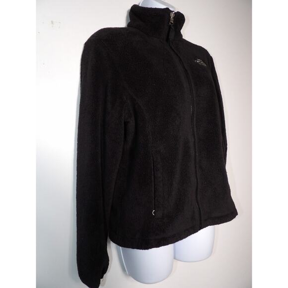 The North Face Fuzzy Fleece Black Womens Small FLAW READ Full Zip - Picture 6 of 11
